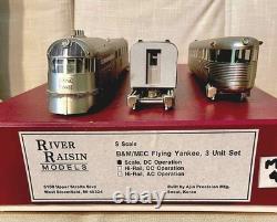 B&M-MEC Flying Yankee Zephyr River Raisin 3 Car Set S SCALE BRASS (mint)