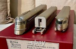B&M-MEC Flying Yankee Zephyr River Raisin 3 Car Set S SCALE BRASS (mint)