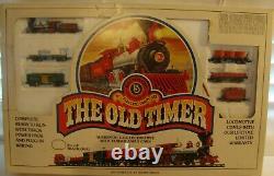 BACHMAN N ELECTRIC TRAIN SET THE OLD TIMER #4404 LOCOMOTIVE WithTENDER 5 CARS