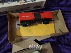 BACHMANN ELECTRIC HO SCALE MODEL TRAINS VINTAGE 4 CAR LOT + PARTS + 12 Tracks ++