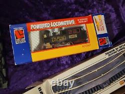 BACHMANN ELECTRIC HO SCALE MODEL TRAINS VINTAGE 4 CAR LOT + PARTS + 12 Tracks ++