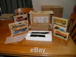 BACHMANN SEARS 484-TRAIN SET 5601 CB&Q STEAM ENGINE & TENDER 7-CARS WithOB'S LOOK