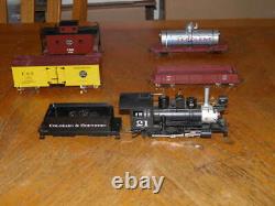 BACHMANN SPECTRUM On30 C&S TRAIN 21 STEAM ENGINE & TENDER & 4 CARS GOOD SET LOOK