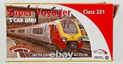 Bachmann 00 Gauge 32-625 Class 221 Super Voyager Virgin Trains 5 Car Tilting