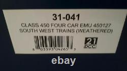 Bachmann 31-041 Class 450 4 Car EMU 450127 South West Trains Weathered 00 Gauge