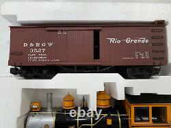 Bachmann Big Hauler Silverton Flyer G Scale Train Set Steam Locomotive + Cars
