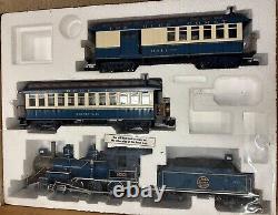 Bachmann Blue Comet Train Set with Box 4-6-0 Steam Locomotive, Tender & Cars