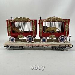 Bachmann Emmitt Kelly Jr Circus Train Set G Gauge Big Top Locomotive Tender Cars