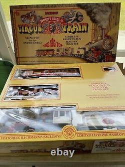 Bachmann Emmitt Kelly Jr Circus Train Set G Gauge Big Top Locomotive Tender Cars