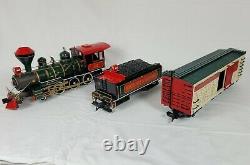 Bachmann G Scale Train Set North Pole and Southern 4-6-0 Locomotive and 4 Cars