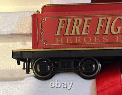 Bachmann HO FIRE FIGHTERS HEROES EXPRESS TRAIN SET 12 CARS & 2-6-0 STEAM LOCO