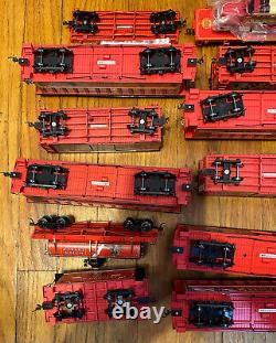 Bachmann HO FIRE FIGHTERS HEROES EXPRESS TRAIN SET 12 CARS & 2-6-0 STEAM LOCO