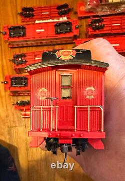 Bachmann HO FIRE FIGHTERS HEROES EXPRESS TRAIN SET 12 CARS & 2-6-0 STEAM LOCO