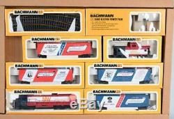 Bachmann HO Scale N & W Bicentennial Train Set Engine, 4 Cars & Caboose 1970's