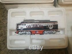 Bachmann Hawthorne Village San Francisco SF Giants Train Set Rails 6 Cars NO COA