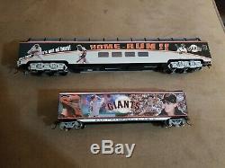 Bachmann Hawthorne Village San Francisco SF Giants Train Set Rails 6 Cars NO COA