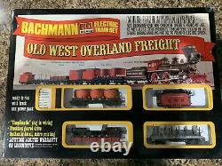 Bachmann Ho Scale Train Set-5 Old West Freight Cars & Authentic 4-4-0 Loco