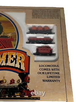 Bachmann N Scale The Old Timer Electric Train Set Steam Locomotive & 5 Cars 4404