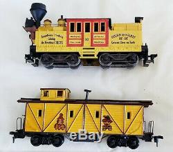 Barnum & Bailey Circus Train Set Roundhouse Built withLocomotive 10 Cars HO Scale