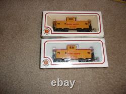 Box of Bachmann HO scale Boxed Train Cars and Locomotives