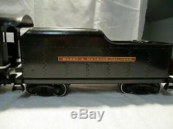 Buddy L Pressed Steel Toy Train, Locomotive, Tender, Box Car, Caboose