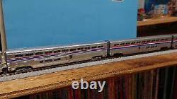 CONCOR N Amtrak E8A Diesel Locomotive SUPERLINER Passenger Train Set of 10 Cars
