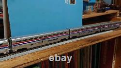CONCOR N Amtrak E8A Diesel Locomotive SUPERLINER Passenger Train Set of 10 Cars