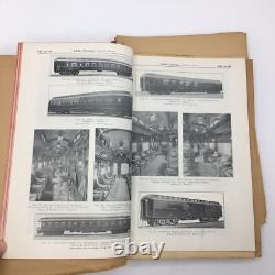 Car Builders Cyclopedia Railroad Train Locomotives 1900's Spring Bound Sections