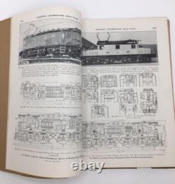 Car Builders Cyclopedia Railroad Train Locomotives 1900's Spring Bound Sections