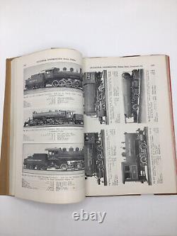 Car Builders Cyclopedia Railroad Train Locomotives 1900's Spring Bound Sections