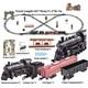 Classical Battery Operate Electric Railway Train Steam Locomotive Set Adding