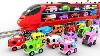 Colors For Children To Learn With Train Transporter Toy Street Vehicles Educational Videos