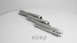 Con-Cor 001-8721 HO Burlington Streamline Motor Train The Zephyr 3-Car Set EX