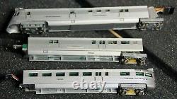 Con-Cor Burlington Pioneer Zephyr Train Post WWII 3 car set N scale