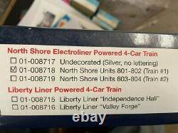 Con-Cor HO Electroliner North Shore 4-Car Set #008718 Train #1 Chicago 603287