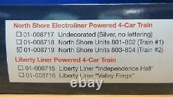 Con-Cor HO Electroliner North Shore 4-Car Set #008719 Train #2 Chicago 603287