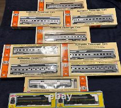 Con-Cor Ho Scale PRR Corrugated Passenger Train Set with Two Atlas FP7 Loco's