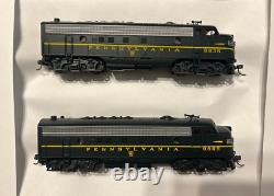 Con-Cor Ho Scale PRR Corrugated Passenger Train Set with Two Atlas FP7 Loco's
