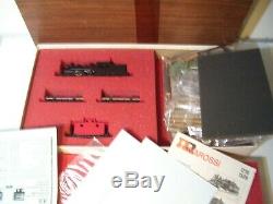 Con-cor Rivarossi Log Train Set Loco Old Time Log Cars Bobber Logging Building