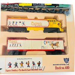 Corkey's Flyer Carnival HO Train Set & Locomotive Box Car Ferris Wheel NEW