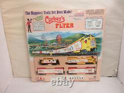 Corkey's Flyer Carnival HO Train Set with Locomotive Box Car Ferris Wheel & Power