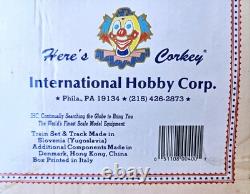 Corkey's Flyer Carnival HO Train Set with Locomotive Box Car Ferris Wheel & Power