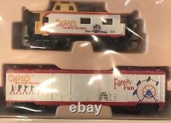 Corkey's Flyer Carnival Train Set with Locomotive Box Car Ferris Wheel (Shelf)