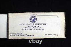 Diesel-Electric Locomotives Motor Cars Northern Pacific Railway 1950s VP Owned