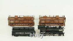 Division Point O Southern Pacific T1 4-6-0 Steam Engine Fire Train & Water Cars