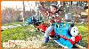 Driving Train On Backyard Railroad To Deliver Straw And Rescue Locomotive Educational Kid Crew