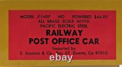 E. Suydam & Co. Importers #1407 Railway Post Office Car Ho Scale (brass)