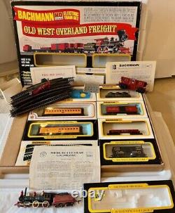 EXCLUSIVE UPRR Bachmann Old West Overland Freight w Coach Train Set HO +Bonuses