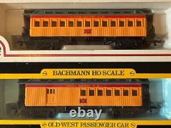 EXCLUSIVE UPRR Bachmann Old West Overland Freight w Coach Train Set HO +Bonuses