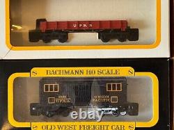 EXCLUSIVE UPRR Bachmann Old West Overland Freight w Coach Train Set HO +Bonuses